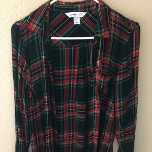 Button up plaid shirt!
